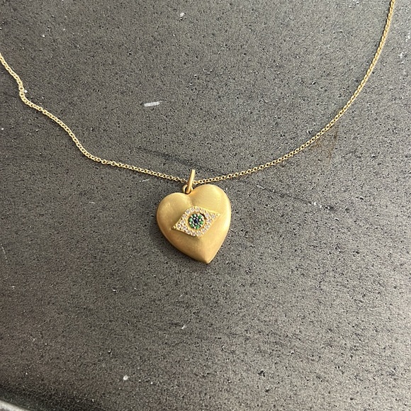 Ileana Makri evil eye heart locket - Picture 2 of 5